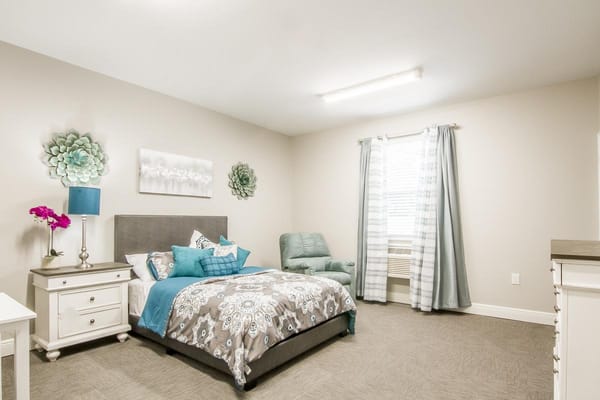 Cozy private resident room with modern decor