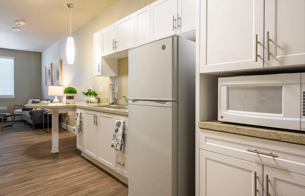 Interior of a resident's kitchen area