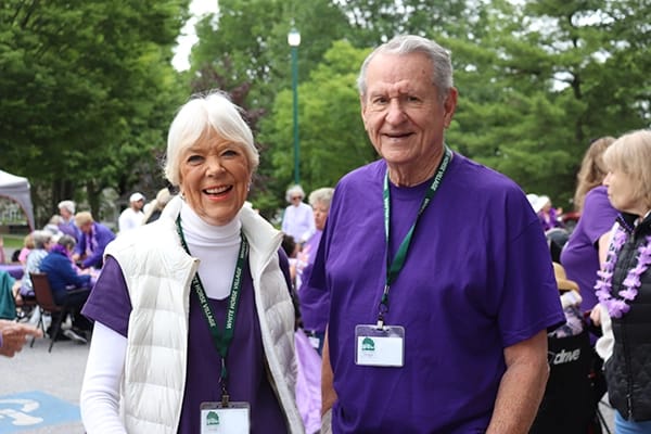 Residents participating in a community event outdoors
