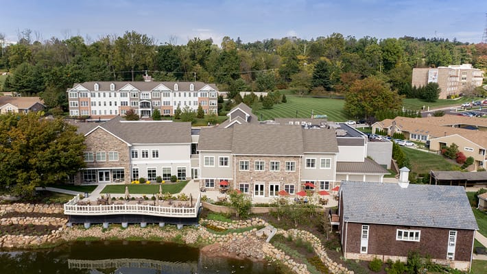 Aerial view of The Garden at Pine Run Health Center