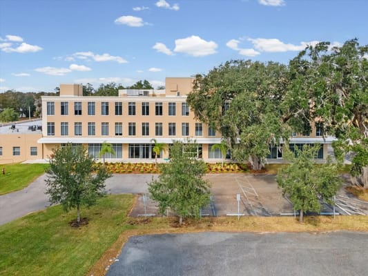 Aerial view of The Grande Senior Living facility exterior