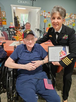 Resident receiving recognition in a common area