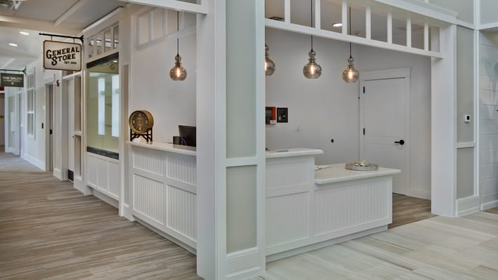 Interior view of a general store area in a senior living facility