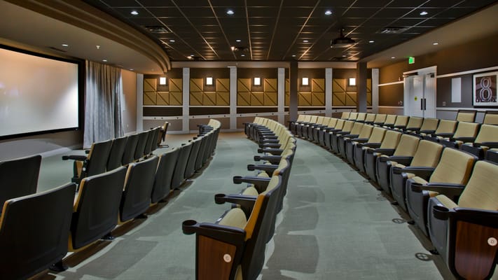 Interior of a large auditorium with seating
