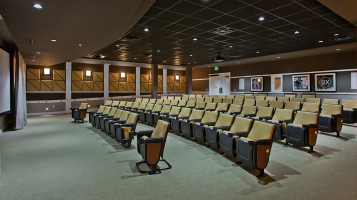 Interior view of a seating area in a facility