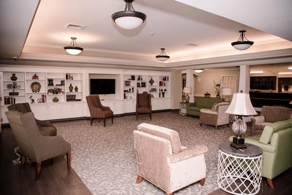 Cozy common area with comfortable seating and decor