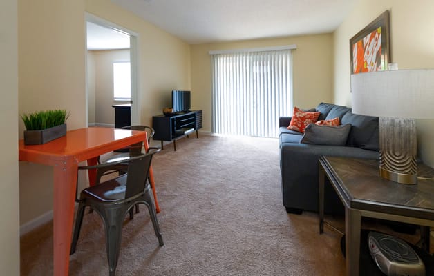 Cozy interior of a resident's room with bright decor