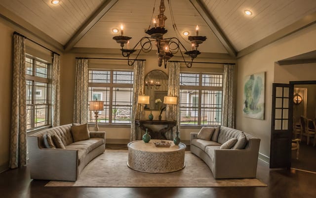 Bright interior living room with elegant furnishings