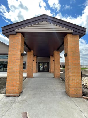Entrance of Pleasantview Assisted Living facility