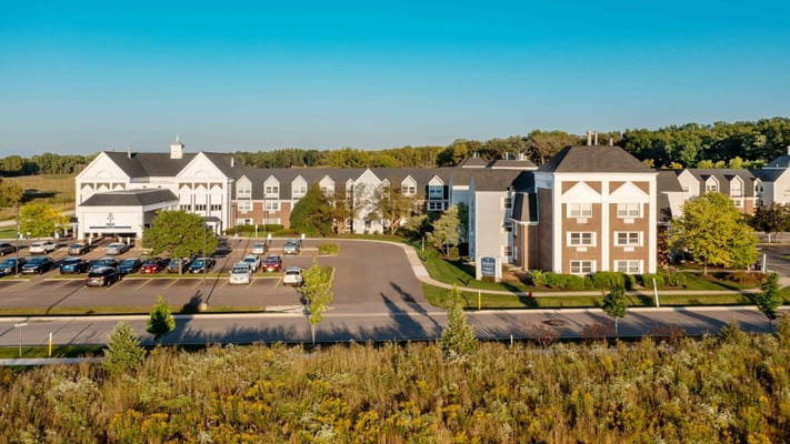 Aerial view of the Grand Victorian at Crystal Lake facilities