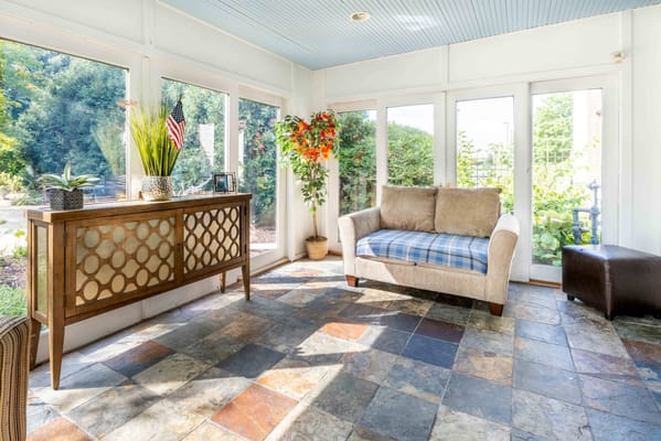 Bright and inviting common area with natural light