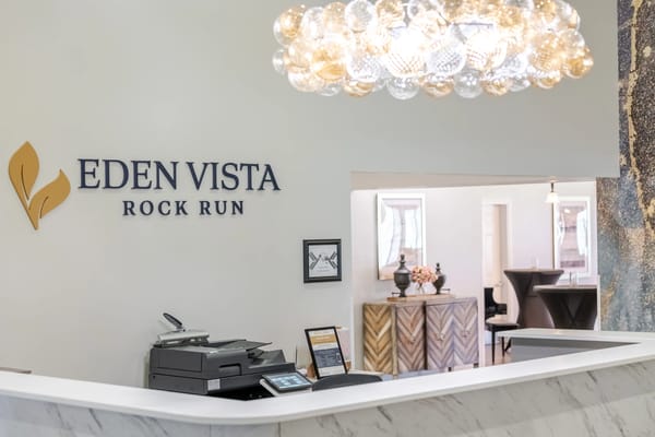 Reception area of Eden Vista Rock Run