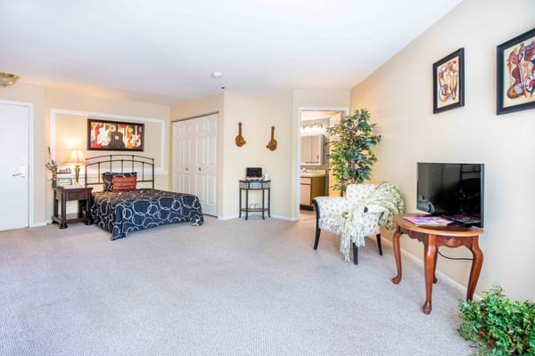 Cozy private resident room with tasteful decor