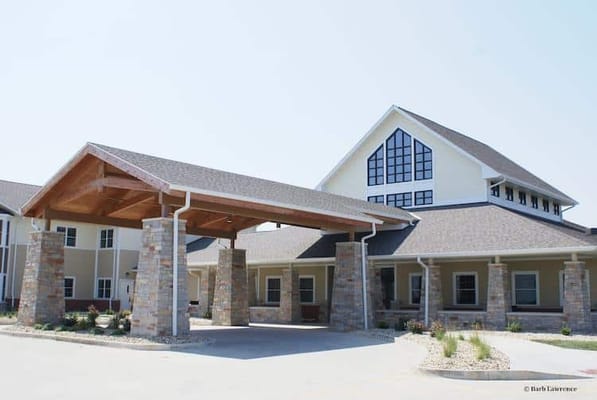 Exterior view of The Village at Mercy Creek entrance