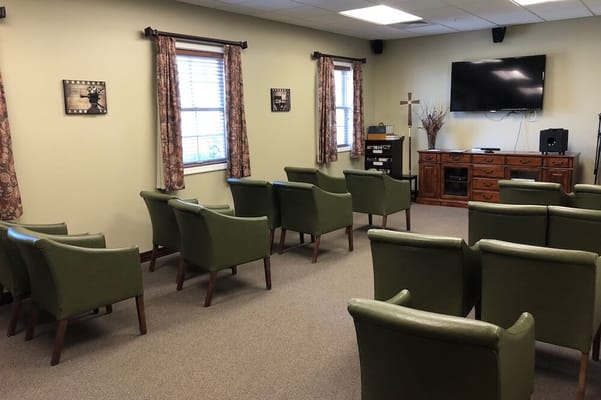 Interior common area with seating in a relaxed setting