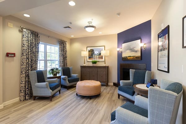 Cozy common area with comfortable seating and decor