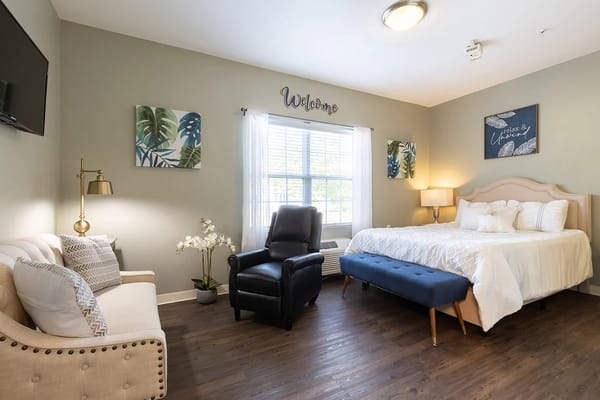 Cozy resident room with welcoming decor