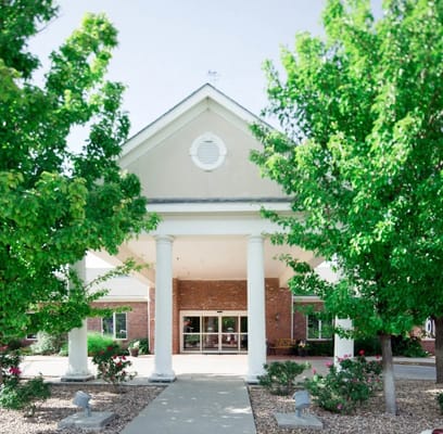 Exterior view of Lone Tree Retirement Community building