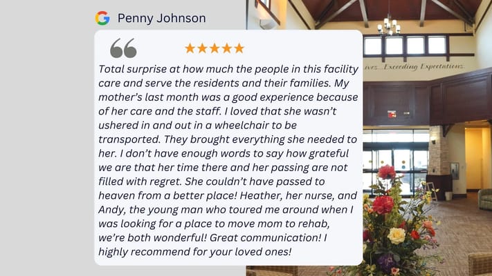 Residents and staff engaged in a rehabilitation activity