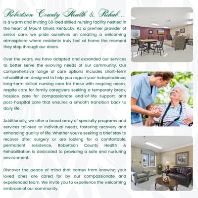 Interior view of the facility's common area with residents