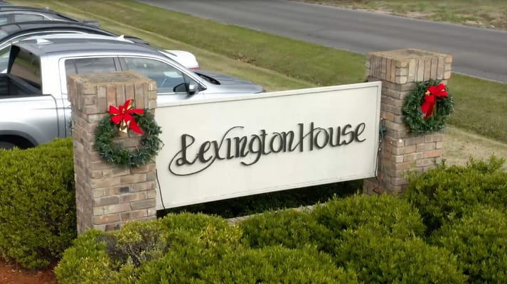 Signage for Lexington House facility entrance
