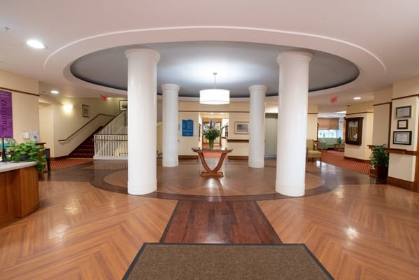 Interior view of a welcoming lobby area