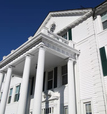Front exterior of Plant Memorial Home building
