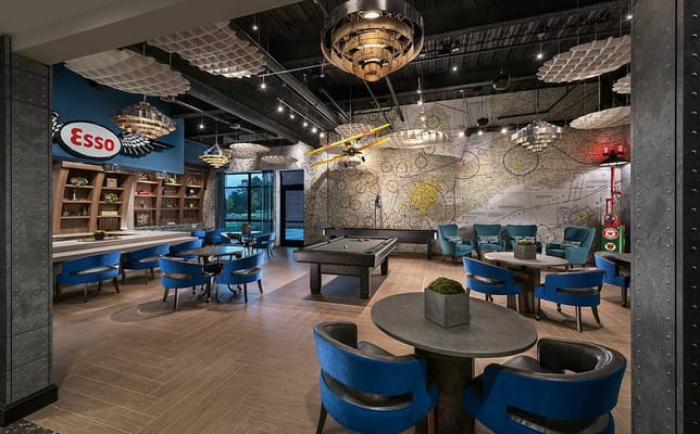 Interior common area with seating and decor