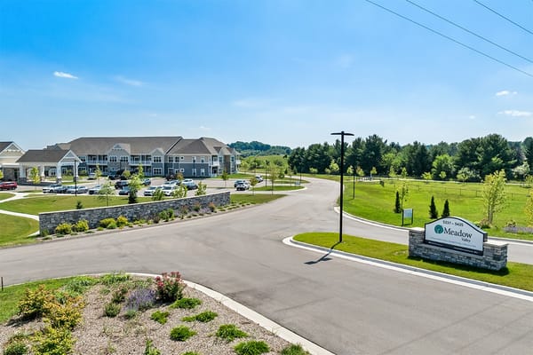 Exterior view of Meadow Valley facility entrance