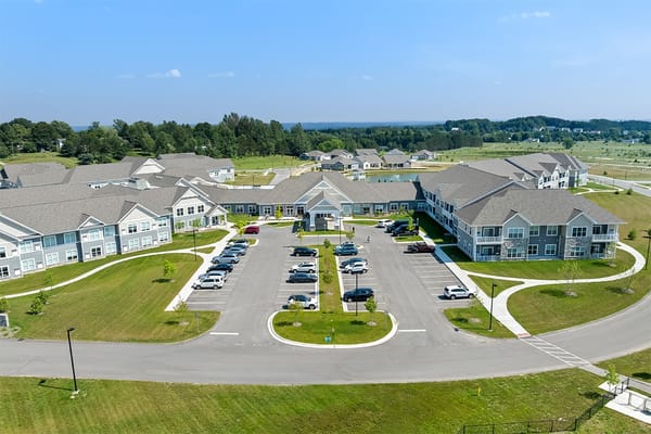 Aerial view of Meadow Valley assisted living facility