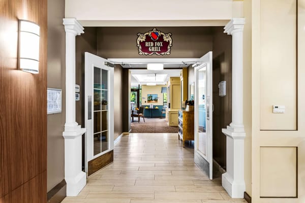 Interior view of the Red Fox Grill dining area