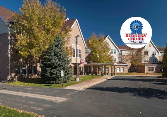 Exterior view of an assisted living facility