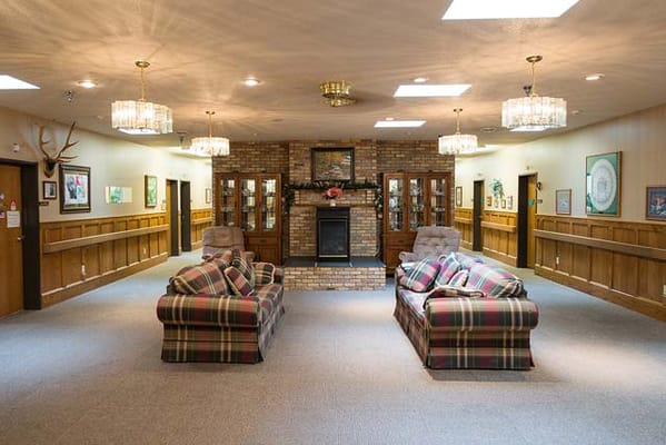 Interior common area with couches and decor