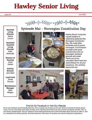 Residents celebrating Norwegian Constitution Day with food and activities
