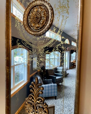 Interior view of a common area with elegant decor