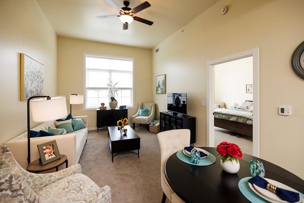 Cozy interior of a resident's living space