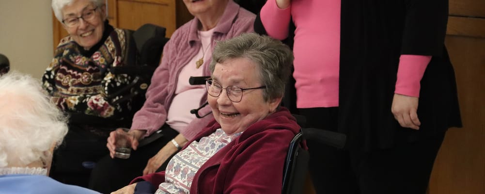 Residents enjoying a fun activity together