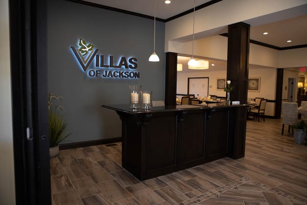 Interior view of the reception area at Villas of Jackson