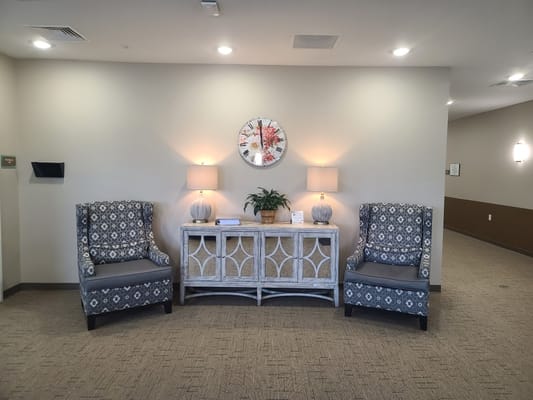 Interior common area with seating and decor