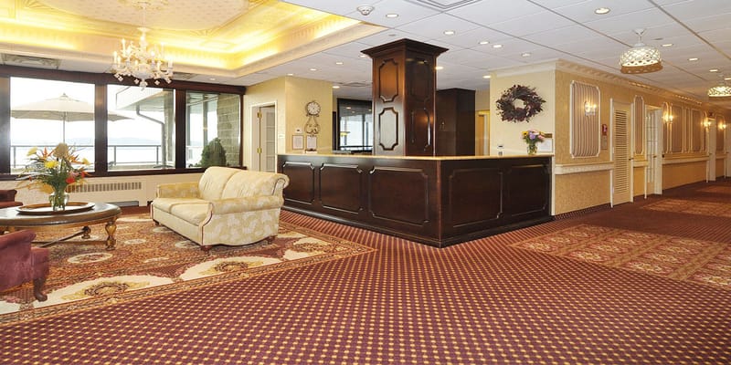 Interior view of a welcoming lobby area