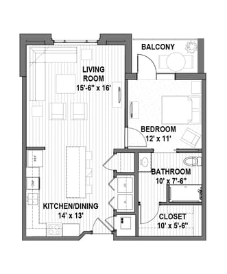 Architectural floor plan showing layout details