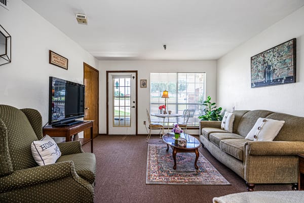 Cozy lounge area with comfortable seating