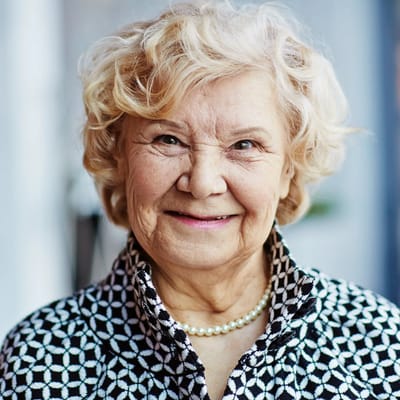 Portrait of a smiling elderly woman