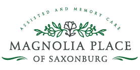 Facility logo featuring floral design and text