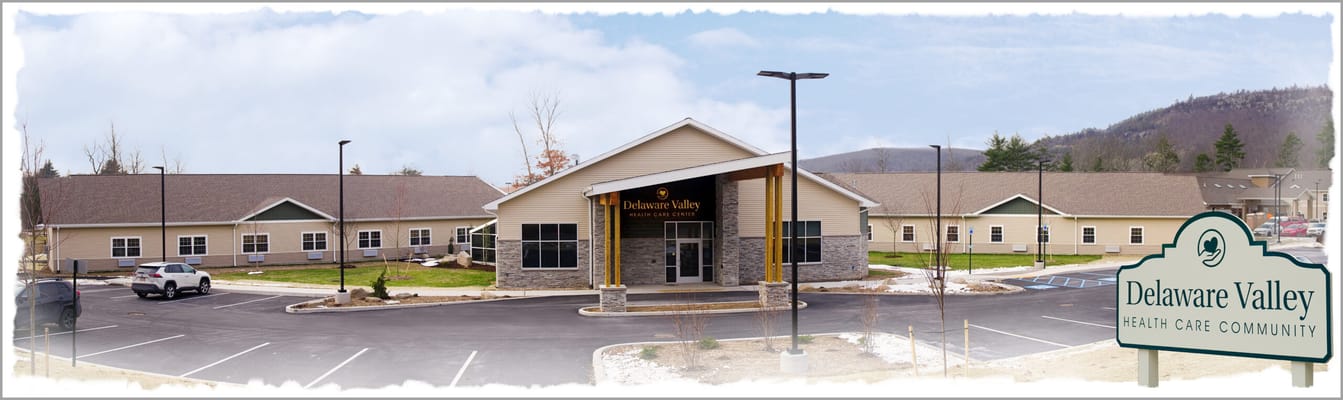 Exterior view of Delaware Valley Health Care Community