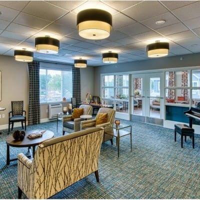 Common area with comfortable seating and natural light