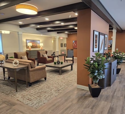 Interior common area with seating and decor