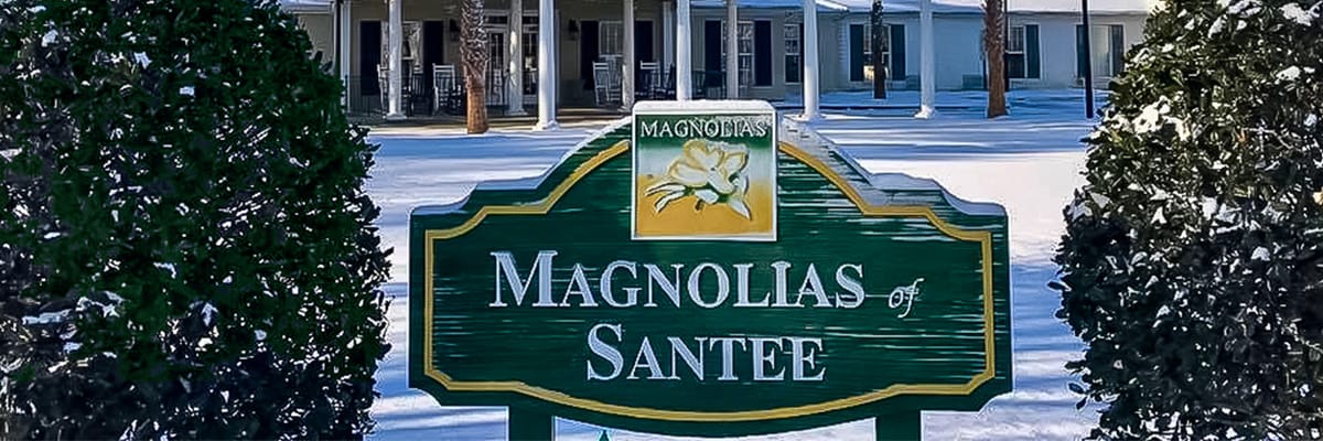 Signage for Magnolias of Santee facility