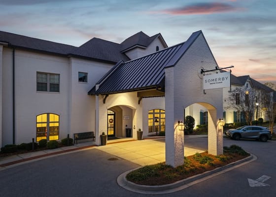 Exterior view of Somerby Baxter Village entrance