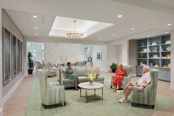 Residents enjoying a comfortable living area.